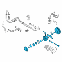 OEM 2007 Infiniti G35 Power Steering Pump Assembly Diagram - 49110-CM40A