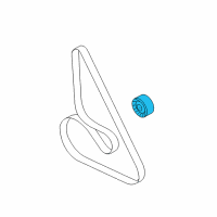 OEM 2012 BMW 760Li Belt Tensioner Diagram - 11-28-7-549-873