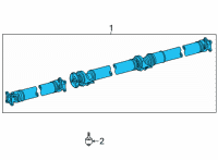 OEM 2022 Lexus NX350 SHAFT ASSY, PROPELLE Diagram - 37100-78020