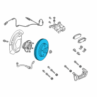 OEM 2019 Jeep Cherokee Rear Brake Rotor Diagram - 4779886AC