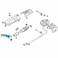 OEM 2019 Kia Optima Front Muffler Assembly Diagram - 28610A8010