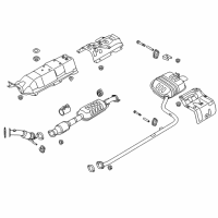 OEM 2020 Kia Niro EV Hanger-Exhaust Pipe Diagram - 28761C1000