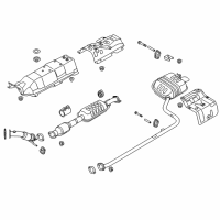 OEM Kia Cadenza Hanger-Exhaust Pipe Diagram - 28761C1000