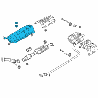 OEM 2017 Kia Cadenza Protector-Heat Front Diagram - 28791D4500