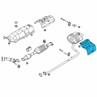 OEM Hyundai Sonata Protector-Heat Rear, RH Diagram - 28796-G0000
