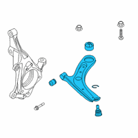 OEM Kia Soul Arm Complete-Fr LWR, Diagram - 54501K0100