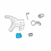 OEM 2003 Mercury Sable Wheelhouse Liner Diagram - YF1Z-5428457-AA