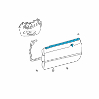 OEM 2002 Toyota Solara Belt Weatherstrip Diagram - 75710-06030