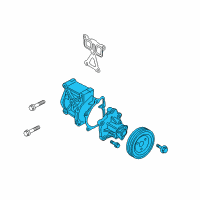 OEM 2013 Kia Forte Pump Assembly-COOLENT Diagram - 251002G200
