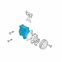 OEM Hyundai Santa Fe Cover-Water Pump Diagram - 25125-2G200