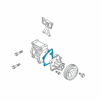 OEM 2010 Kia Forte Koup Water Pump Gasket Diagram - 2512525001