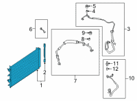 OEM 2022 Ford Bronco Sport CONDENSER ASY Diagram - LX6Z-19712-M