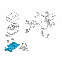 OEM 2022 Ford Edge Battery Tray Diagram - K2GZ-10732-A