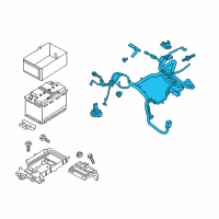 OEM 2019 Ford Edge Positive Cable Diagram - K2GZ-14300-F