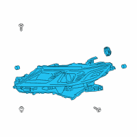 OEM 2019 Toyota Camry Composite Headlamp Diagram - 81110-06D70