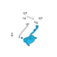 OEM 2006 Honda Accord Tank Set, Washer Diagram - 76840-SDA-A11