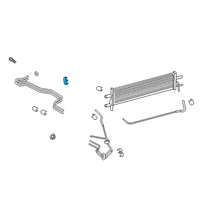 OEM Ford Outlet Tube Clip Diagram - -W713764-S300