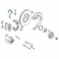 OEM 2015 Ford C-Max Brake Hose Diagram - CV6Z-2078-A