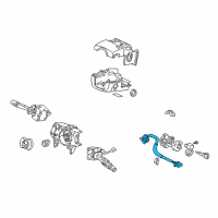 OEM 2001 Acura MDX Switch, Steering Diagram - 35130-S3V-A01