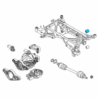 OEM 2015 BMW M4 Rubber Mounting Rear Diagram - 33-17-7-852-495