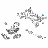 OEM 2020 BMW M2 Rubber Mounting Rear Diagram - 33-17-7-852-495