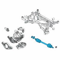 OEM 2017 BMW M3 Cv Axle Assembly Rear Left Diagram - 33-21-2-284-615