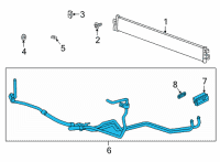 OEM GMC Sierra PIPE ASM-TRANS FLUID CLR INL & OTLT Diagram - 84885688