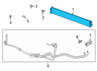 OEM Chevrolet Silverado Oil Cooler Diagram - 23409058