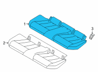 OEM BMW M440i FOAM SECTION, SEAT Diagram - 52-20-7-496-205