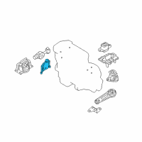 OEM Nissan Versa Engine Mount Bracket, Right Diagram - 11232-EL00B
