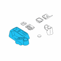 OEM 2000 Jeep Wrangler Console-Floor Diagram - SJ861AZAA