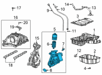 OEM 2022 Jeep Gladiator ENGINE OIL FILTER Diagram - 68566093AA
