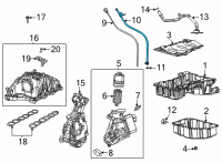 OEM 2022 Jeep Gladiator Tube-Engine Oil Indicator Diagram - 68504398AA