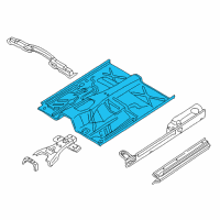 OEM Nissan Frontier Floor-Front Diagram - 74312-8Z430