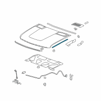 OEM 2010 GMC Sierra 2500 HD Side Weatherstrip Diagram - 25888443