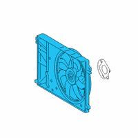 OEM 2019 Toyota RAV4 Fan Module Diagram - 16360-0P170