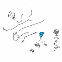 OEM 1996 BMW 318is Shut-Off Valve Diagram - 11-72-1-433-713