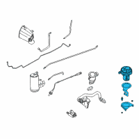 OEM 1997 BMW Z3 Air Pump Diagram - 11-72-1-433-818