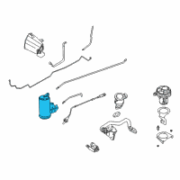 OEM 2002 BMW Z3 Activated Charcoal Filter Diagram - 16-13-1-180-886