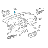 OEM 2017 GMC Sierra 3500 HD Automatic Lamp Sensor Diagram - 13525289