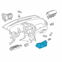 OEM Chevrolet Heater Control Diagram - 95332699