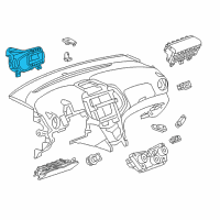 OEM 2013 Chevrolet Sonic Instrument Cluster Assembly Diagram - 95287201