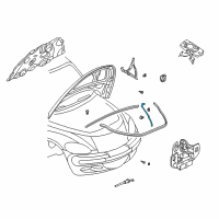 OEM 2010 Chrysler PT Cruiser Hood Prop Diagram - 5027521AG