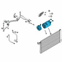 OEM Ford Focus Compressor Diagram - CV6Z-19703-N