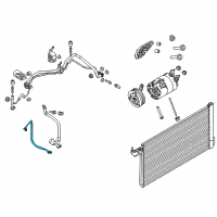 OEM 2016 Ford Focus AC Hose Diagram - F1FZ-19972-E