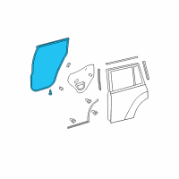 OEM 2008 Toyota Highlander Door Weatherstrip Diagram - 67872-48050