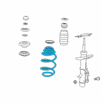 OEM 2014 Chevrolet Camaro Front Springs Diagram - 92245257