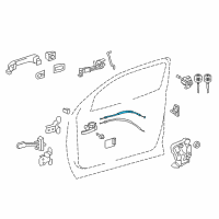 OEM Toyota Sequoia Lock Cable Diagram - 69710-0C050