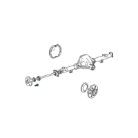 OEM 2004 Lincoln Navigator Axle Shaft Wheel Stud Diagram - YL3Z-1107-AB