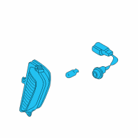 OEM Kia Amanti Back Up Lamp Assembly, LH Diagram - 924013F100